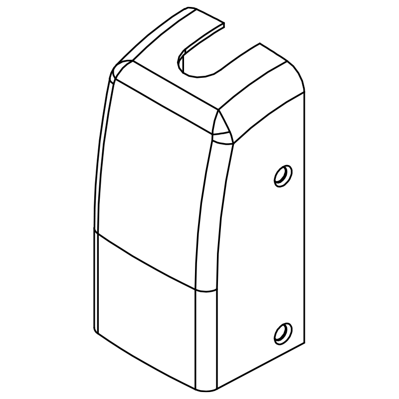 Sargent 97-0018 32 Top and Bottom Cover for 8700 Series Surface Vertical Rod Exit Devices