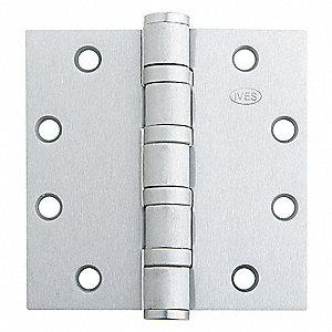 Ives 5BB1HWHT 4.5X4.0 630 5-Knuckle Ball Bearing Hinge Heavy Weight Satin Stainless Steel
