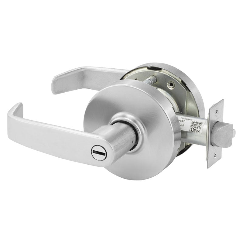 Sargent 10XU65 LL US26D Privacy Bathroom Function Heavy Duty Cylindrical Lever Lockset Grade 1