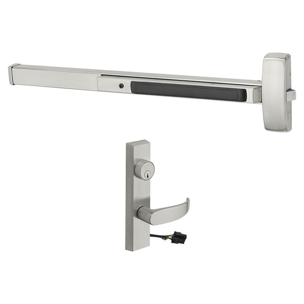 Sargent 12-8875-F-ETL-US32D Fire Rated Rim Exit Device Electrified ET Trim satin stainless steel