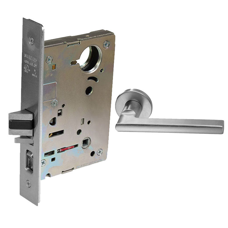 Sargent LC-8204-LNMD-US32D Storeroom or Closet Mortise Lock