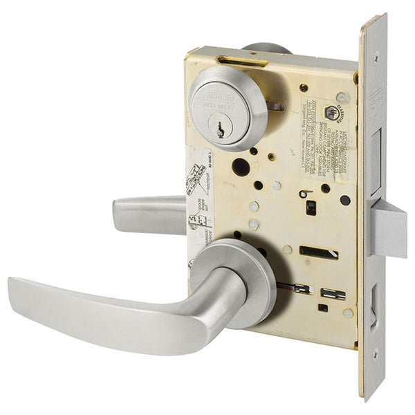 Sargent 8246-LNB-US32D Dormitory or Exit Mortise Lock