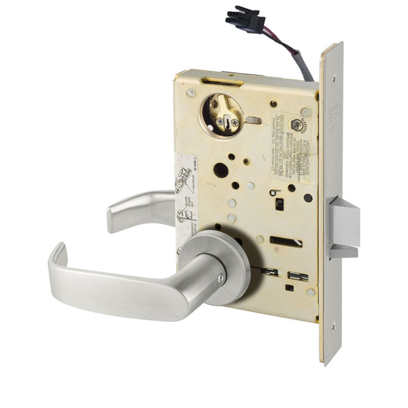 Sargent RX-LC-8255-12V-LNL-US32D Office or Entry Mortise Lock