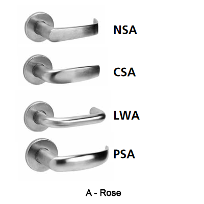 A Rose - Corbin Russwin ML2051 Mortise Lever Lock set Entrance or Office Function